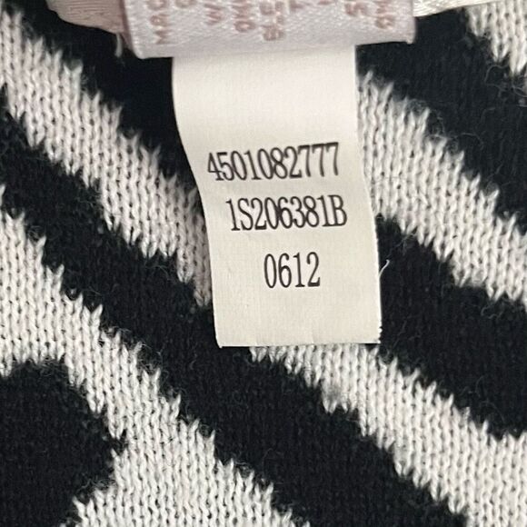 Chicos Zebra Knit Vest Size 0 Black White - Picture 6 of 7